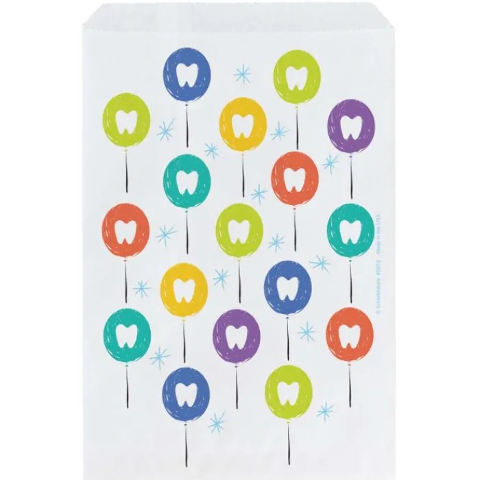 Take Home Bags | Take Home Bags<SmileMakers Tooth Balloon Paper Bags - Take Home Bags from