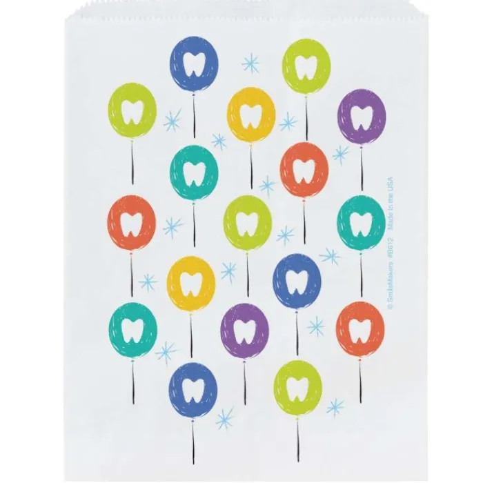 Take Home Bags | Take Home Bags<SmileMakers Tooth Balloon Paper Bags - Take Home Bags from