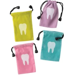 Dental Practice Essentials<SmileMakers Tooth Drawstring Bags - Tooth Holders from
