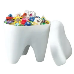 Toy Treasure Chests | Dental Themed Prizes<SmileMakers Tooth Stool Treasure Chest - Treasure Chests from