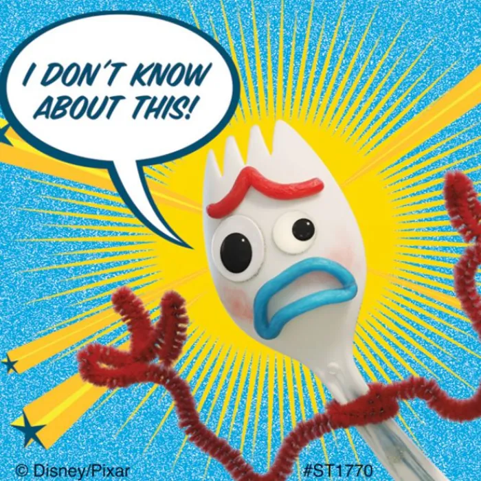 Disney Stickers | Character Stickers<SmileMakers Toy Story 4 Forky Stickers - Stickers from