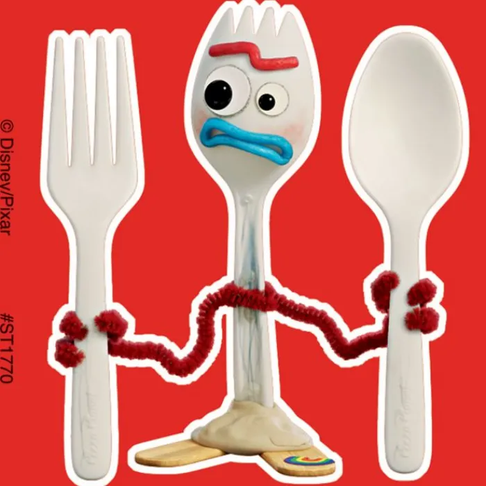 Disney Stickers | Character Stickers<SmileMakers Toy Story 4 Forky Stickers - Stickers from