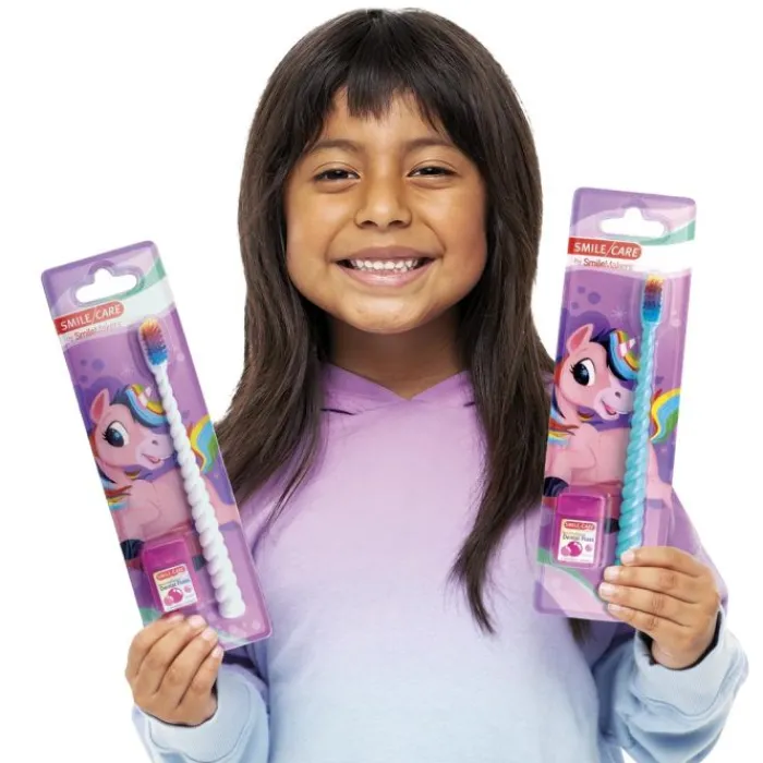 Ready-to-go Dental Kits | Dental Kits<SmileMakers UnicornToothbrushes and Floss Kits - Toothbrushes From