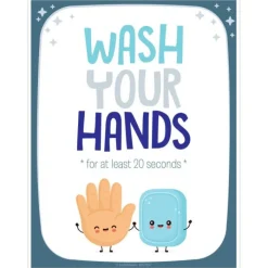 Wall Decals<SmileMakers Vertical Wash Your Hands Wall Decals- Office Décor from