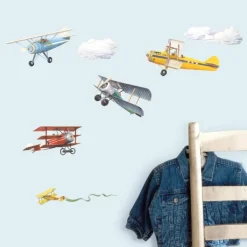 Wall Decals<SmileMakers Vintage Planes Wall Decals - Office Décor from