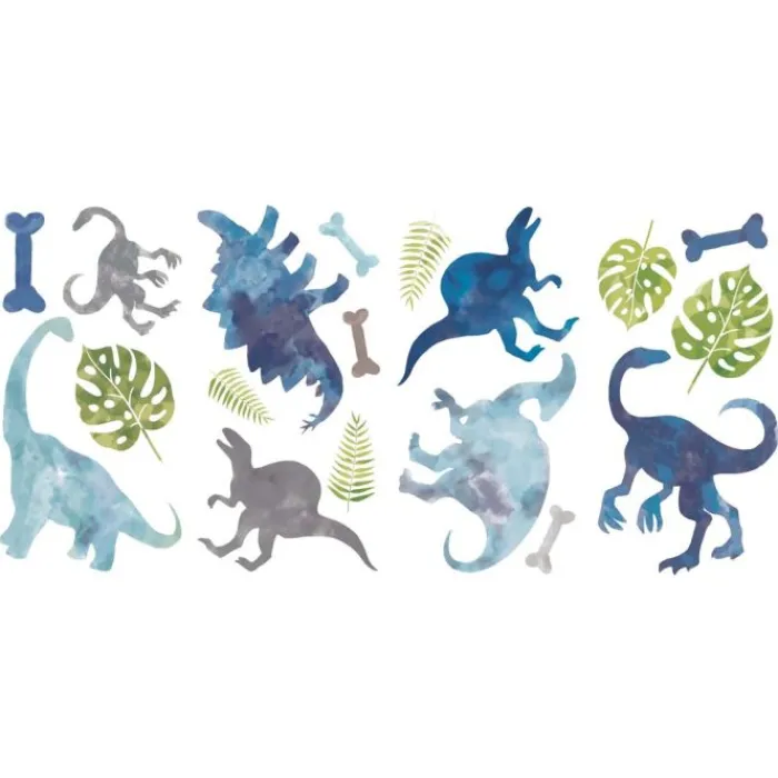 Wall Decals<SmileMakers Watercolor Dinosaur Wall Decals - Office Décor from