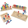 Toys<SmileMakers Wooden Peg Game Assortment - Handheld Games & Puzzles from