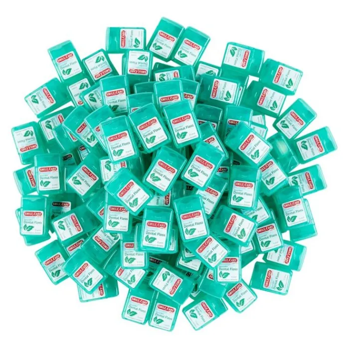 Toothpaste, Floss & Mouthwash | Dental Practice Essentials<SmileCare 12 Yards Bulk ™ Waxed Mint Floss - Dental Floss from SmileMakers