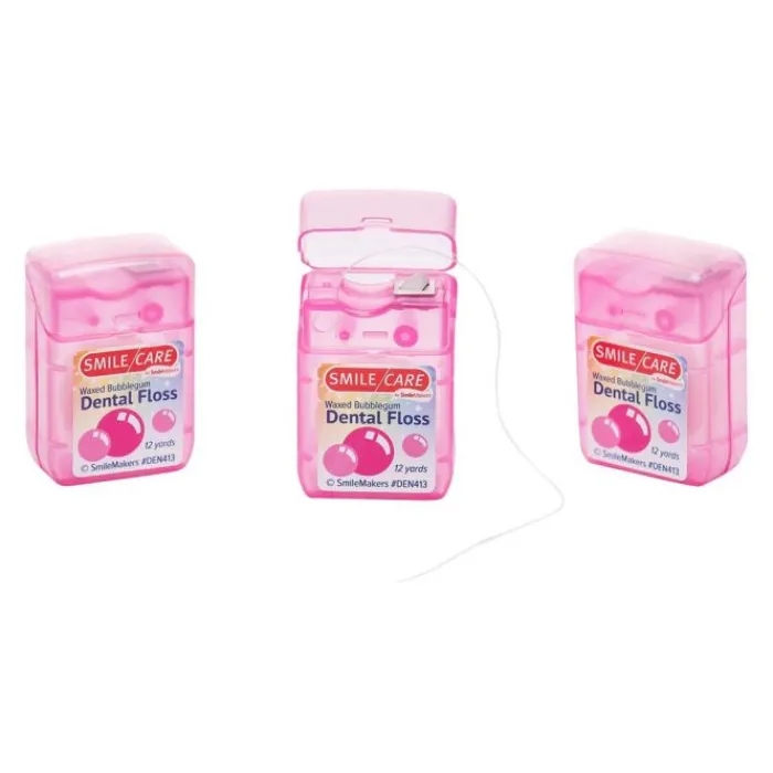 Toothpaste, Floss & Mouthwash | Dental Practice Essentials<SmileCare 12 Yards Bulk ™ Waxed Bubblegum Floss - Dental Floss from SmileMakers