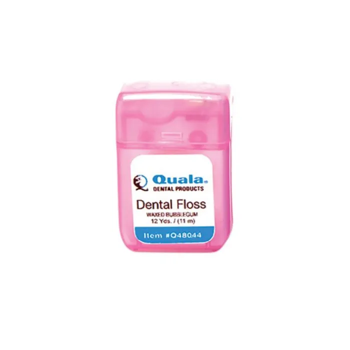 Dental Practice Essentials<Quala 12 yards Waxed Bubblegum Floss - Dental Exam Supplies from SmileMakers