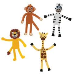 Figurines | Toys<SmileMakers Zoo Animal Bendables - Toy Figurines from